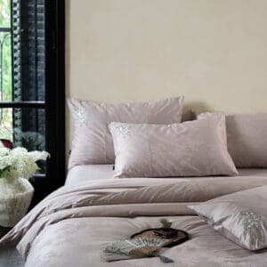 Texihome Long-Staple Cotton Bedding Set with Floral Jacquard - Image 3