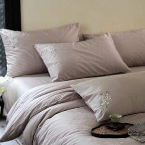 Texihome Long-Staple Cotton Bedding Set with Floral Jacquard - Image 6