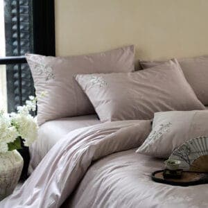 Texihome Long-Staple Cotton Bedding Set with Floral Jacquard - Image 7