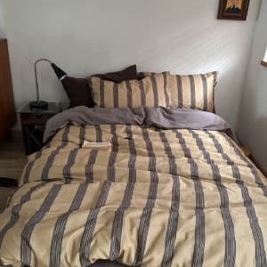 Texihome Marshall Stripe Brushed Cotton Bedding Set - Image 6