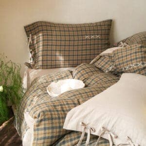 Texihome Rustic Plaid Duvet Cover Set with Tie Closures - Image 6