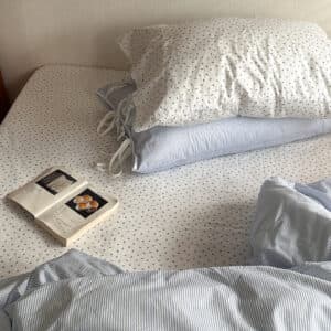 Texihome Striped Cotton Bedding Set with Tie Closures - Image 4
