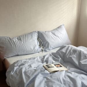 Texihome Striped Cotton Bedding Set with Tie Closures - Image 6