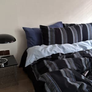 Texihome Striped Jacquard Washed Cotton Bedding Set - Main Image