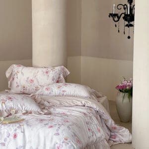 Texihome Tencel Duvet Cover Set Vintage Floral Print - Image 7