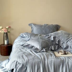 Texihome Tencel Jacquard Bedding Set in Monet Blue - Image 3