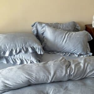 Texihome Tencel Jacquard Bedding Set in Monet Blue - Image 4