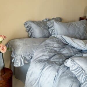 Texihome Tencel Jacquard Bedding Set in Monet Blue - Image 6