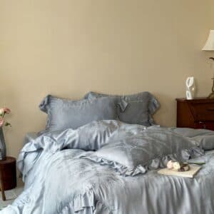 Texihome Tencel Jacquard Bedding Set in Monet Blue - Image 7