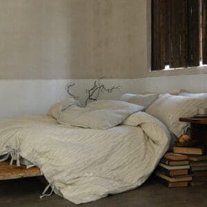 Texihome Textured Cotton Linen Duvet Cover Set - Image 3