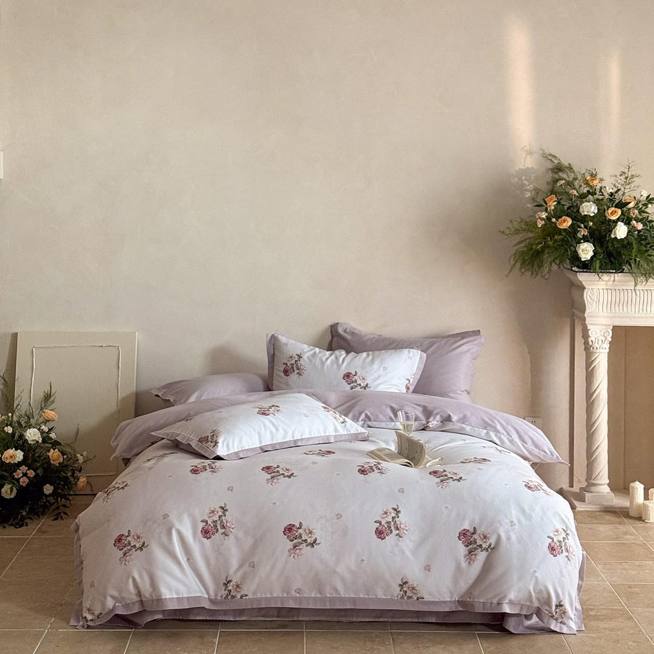 Vintage Floral Duvet Cover Set