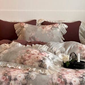 Texihome Vintage Floral Duvet Cover Set with Ruffled Edges - Image 7