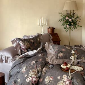 Texihome Vintage Floral Ruffled Duvet Cover Set - Image 6