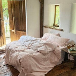 Texihome Vintage Floral Tie-Closure Duvet Cover Set - Image 3