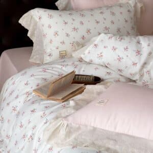 Wp Bedding Set French Ruffle Floral Muslin - Image 6